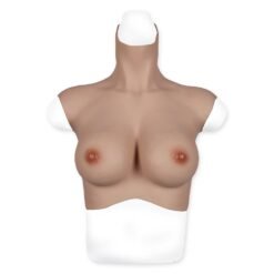 Half Upper Vest High Collar Silicone Breast Forms Woman L 7th Gen