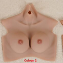 Full Upper Vest High Collar Silicone Breast Forms M 7th Gen Colour