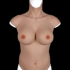 Full Upper Vest High Collar Silicone Breast Forms M 7th Gen 18