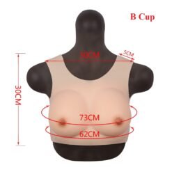 Round Neck Hollow Back Breast Forms B Cup Size