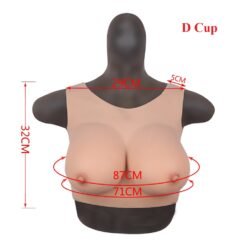Round Neck Hollow Back Breast Forms D Cup Size