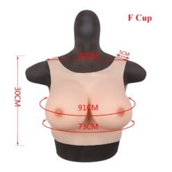 Round Neck Hollow Back Breast Forms F Cup Size