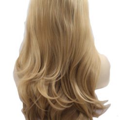 Long Wavy Golden Hair Synthetic Wig Handmade Crossdresser Wigs Ally 5