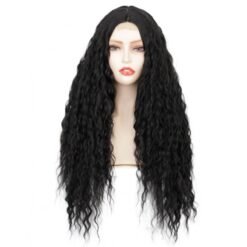 Long Wavy Hair Lace Synthetic Wig Handmade Crossdresser Wigs Aramis 2