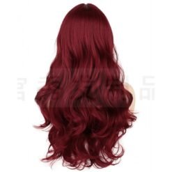 Long Wavy Hair Lace Synthetic Wig Handmade Crossdresser Wigs Rouge 2