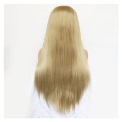 Long Straight Blonde Hair Lace Synthetic Wig Handmade Crossdresser Wigs Lilah 3