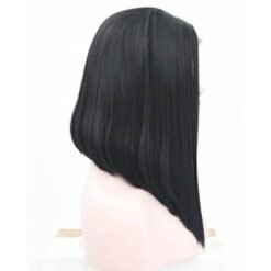 Long Straight Black Hair Lace Synthetic Wig Handmade Crossdresser Wigs Aneesha 3
