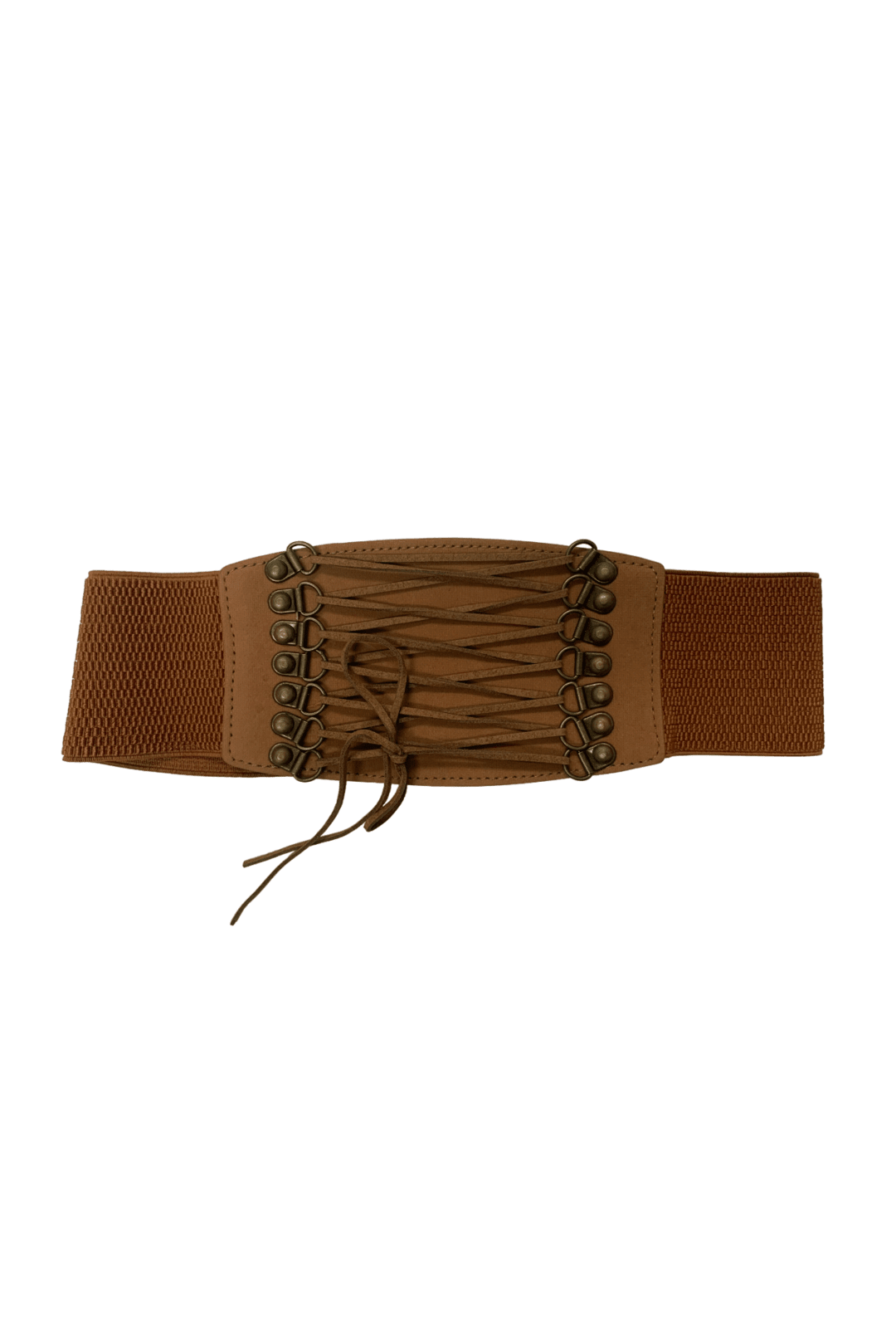 Tan Suede Corset Cincher Belt – Waist Belt (63–83cm)