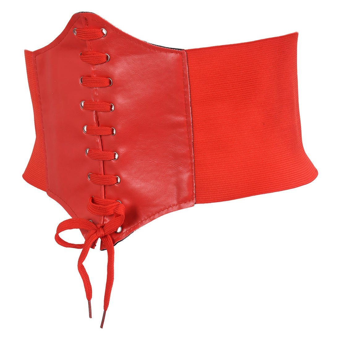 Plus Size Corset Belt Red Stretch Waist - Image 2