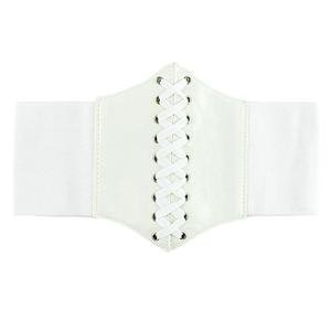Plus Size Corset Belt White - Image 2