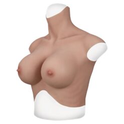 Half Upper Vest High Collar Silicone Breast Forms Man L 7th Gen 21