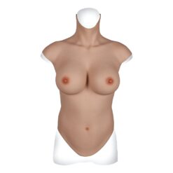 Full Upper Vest High Collar Silicone Breast Forms M 7th Gen 9