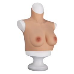Half Upper Vest High Collar Silicone Breast Forms A Cup 6th Gen 12