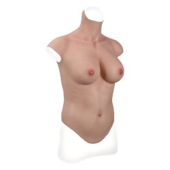 Full Upper Vest High Collar Silicone Breast Forms M 7th Gen 01