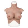 Half Upper Vest High Collar Silicone Breast Forms Man L 7th Gen 24