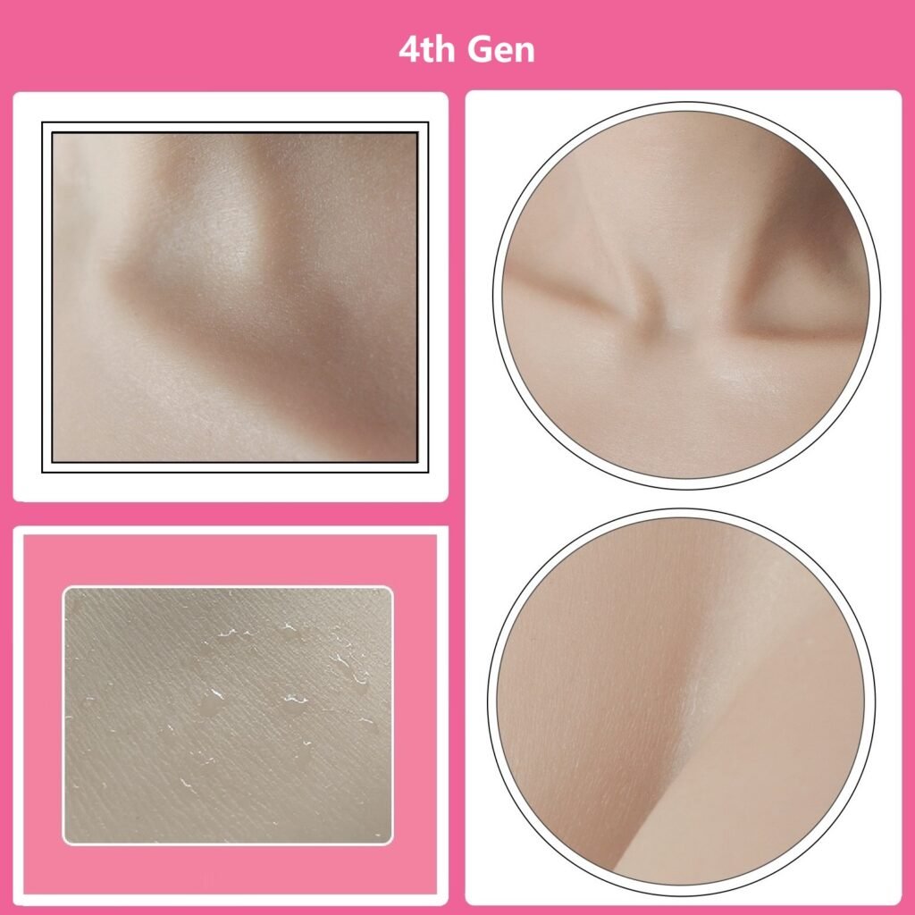 Full Upper Vest High Collar Silicone Breast Forms 4th Gen