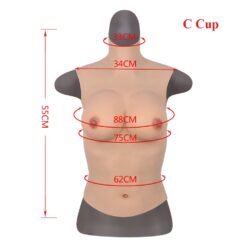 4th Gen Half Body Breast Forms C Cup Size