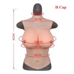 4th Gen Round Neck Breast Forms H Cup Size