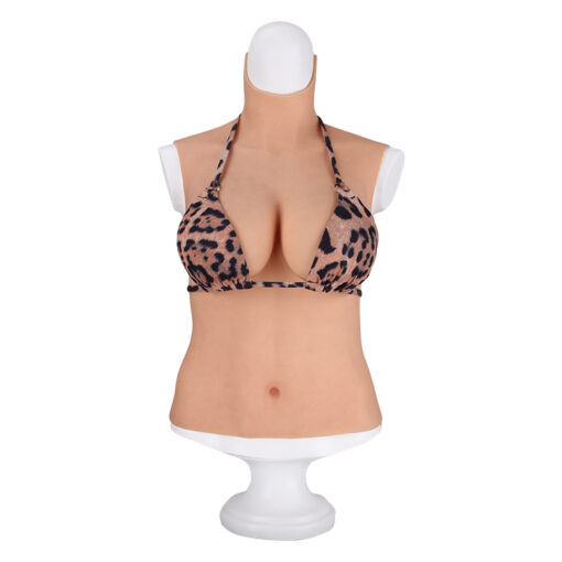 Full Upper Vest High Collar Silicone Breast Forms 6th Gen 22