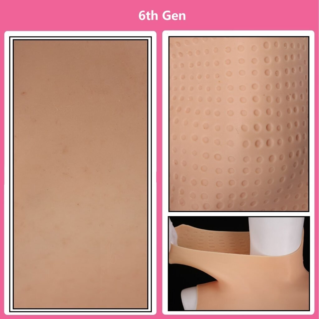 Full Upper Vest High Collar Silicone Breast Forms 4th Gen