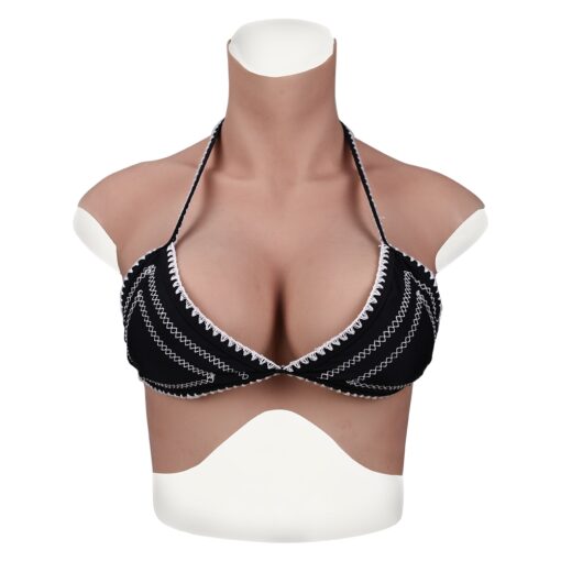 Half Upper Vest High Collar Silicone Breast Forms Man L 7th Gen 13