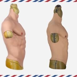 Full Upper Bodysuit Silicone Muscle Suit Jacket High Collar 6th Gen 14