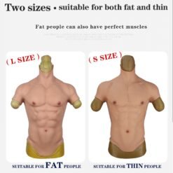 Full Upper Bodysuit Silicone Muscle Suit Jacket High Collar 6th Gen 5