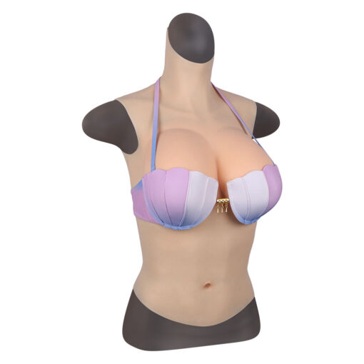 Full Upper Vest High Collar Silicone Breast Forms 4th Gen 4