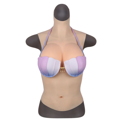 Full Upper Vest High Collar Silicone Breast Forms 4th Gen 5