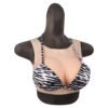Half Upper Vest Round Collar Hollow Back Silicone Breast Forms 4th Gen 5