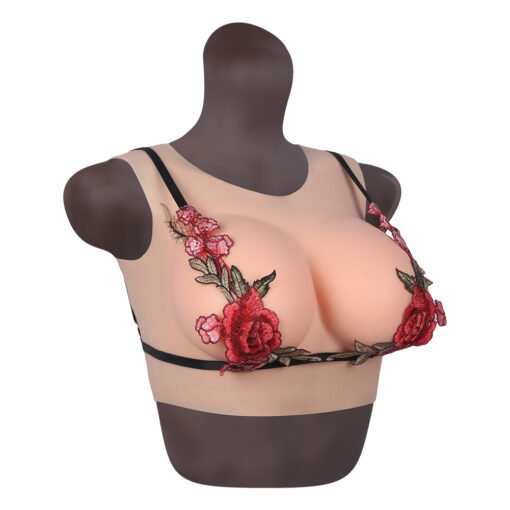 Half Upper Vest Round Collar Silicone Breast Forms 4th Gen 6