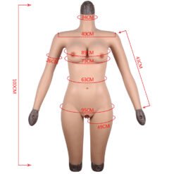 Silicone Full Bodysuit Half Length Long Sleeve D Cup 4th Gen 14