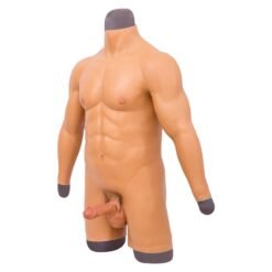 Full Bodysuit Silicone Penis Muscle Suit Jacket High Collar 5th Gen 3