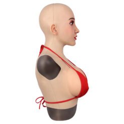 Realistic Silicone Masks with Breast Forms Upper Bodysuit Woman Christine 6