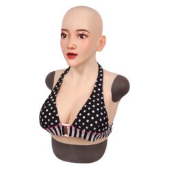 Realistic Silicone Masks with Breast Forms Upper Bodysuit Woman Claire 5