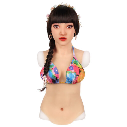 Realistic Silicone Masks with Breast Forms Upper Bodysuit Woman Serena 1