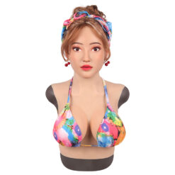 Realistic Silicone Masks with Breast Forms Upper Bodysuit Woman Sophia 7