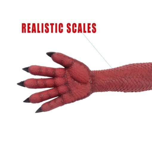 Cosplay-Gloves-Demon-Crossdress-Red-Devil-Halloween-Tools-Party-Silicone-A-Pair