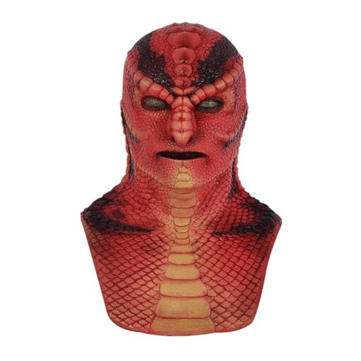 Silicone Lizard Mask Skin Texture Headwear 4