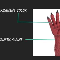 Silicone Demon Gloves 61cm 4