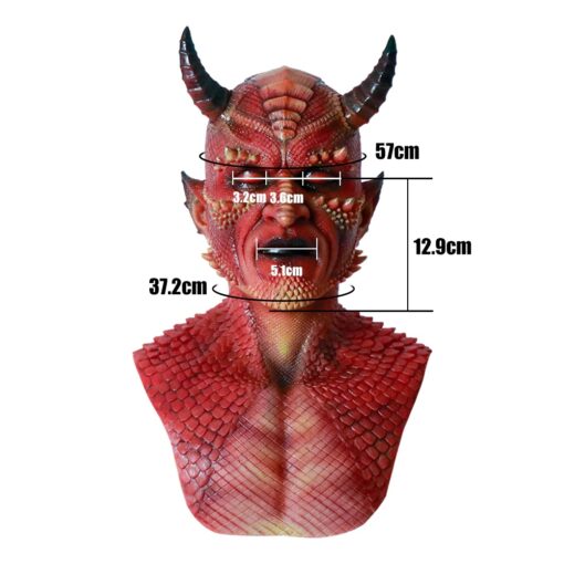 Silicone Julian Devorakart Devil Mask Headwear 3