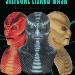 Silicone Lizard Mask Skin Texture Headwear 1