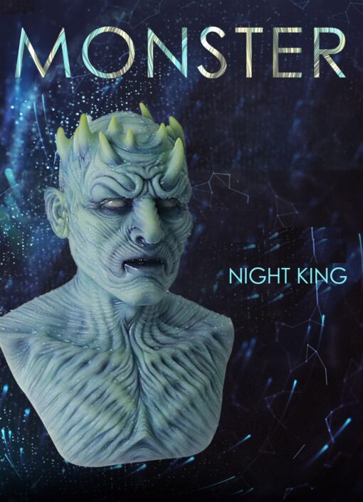 Silicone Night King Mask Monster Headwear 3