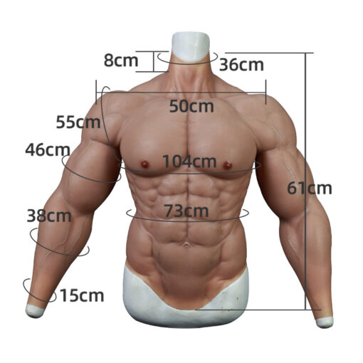 Full Upper Bodysuit Silicone Muscle Suit Jacket Long Sleeve 8th Gen 23