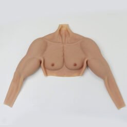 Half Upper Bodysuit Silicone Muscle Suit Long Sleeve High Collar 5th Gen 2