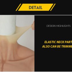 Half Upper Bodysuit Silicone Muscle Suit Long Sleeve High Collar 5th Gen 3