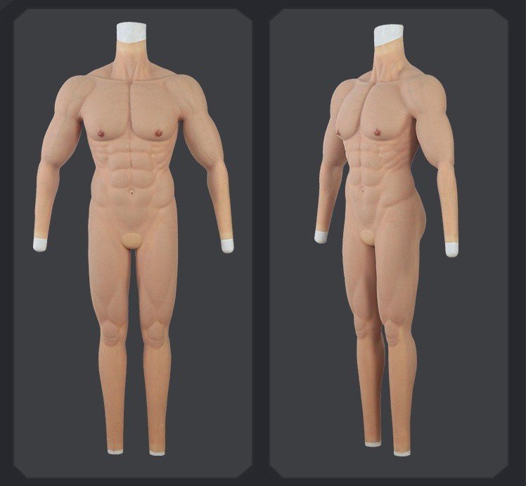 Full Bodysuit Silicone Muscle Suit Full Length Long Sleeve 8th Gen -  Dsbodyskins