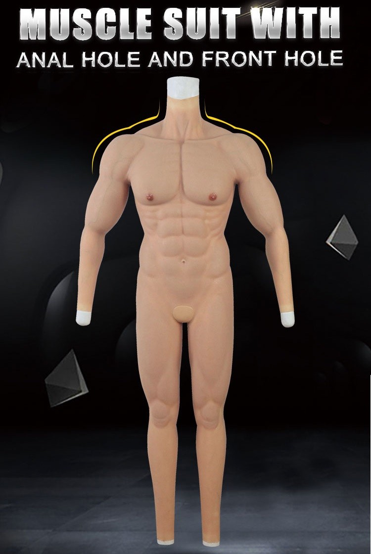 Full Bodysuit Silicone Muscle Suit Full Length Long Sleeve 8th Gen -  Dsbodyskins