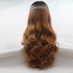 Long Wavy Brown Hair Synthetic Wig Handmade Crossdresser Wigs Lonely 4