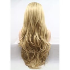 Long Wavy Golden Hair Synthetic Wig Handmade Crossdresser Wigs Turia 4
